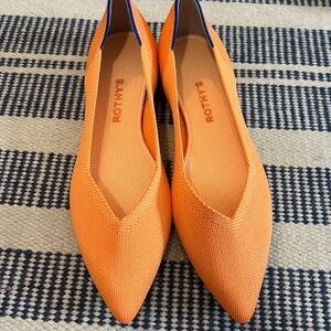 Rothy's Orange Pointed-Toe Flats